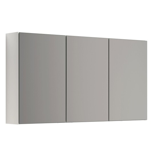 Dansani Mido+ Select speilskap med 3 dører, 120x64 cm, blank hvit