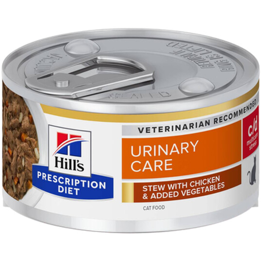 C/D Urinary Care Multicare Stress Stew Canned Wet Cat Food 82 G X 24 C/D Urinary Care Multicare Stress Stew Canned Wet Cat Food 82 G X 24