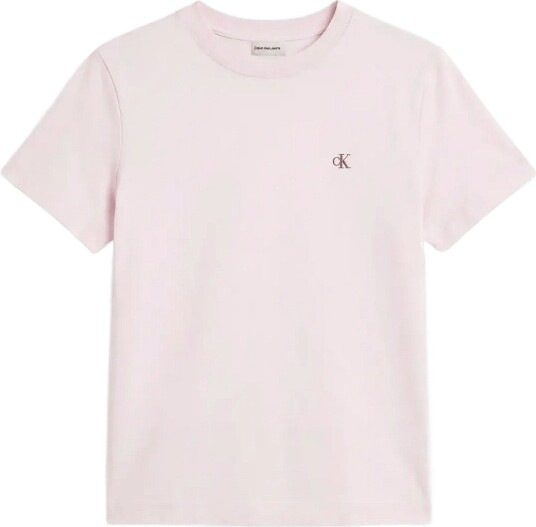 Calvin Klein Jeans Ss Monogram Crew Tee CRYSTAL BLUSH S Calvin Klein Jeans Ss Monogram Crew Tee CRYSTAL BLUSH S