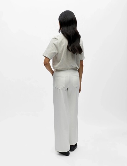 Object Objrosie Mw Wide Jeans Noos Cream L Object Objrosie Mw Wide Jeans Noos Cream L