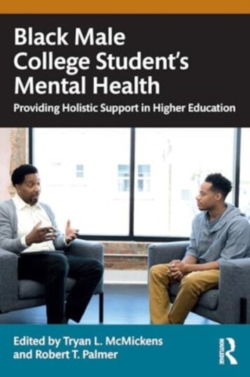 Black Male College Students' Mental Health Black Male College Students' Mental Health