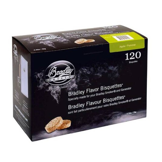Bradley Røykbriketter Apple 120 Bradley Røykbriketter Apple 120