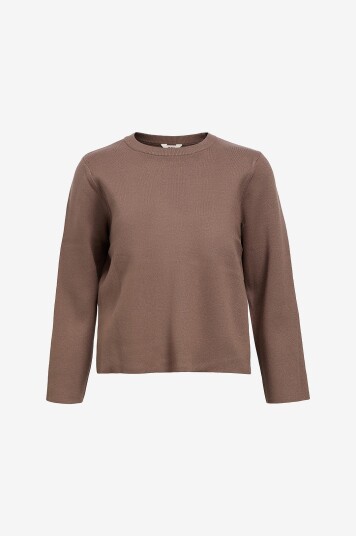 Object - Genser objReynard Square Sleeve O-neck - Grå