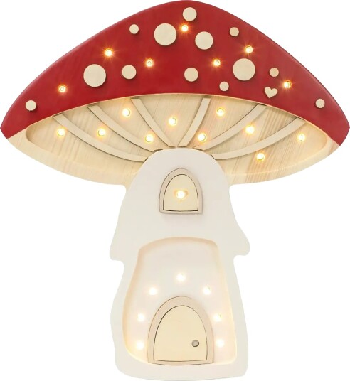 Little Lights Little Lights Mushroom House Lamp | Fairies Toadstool Multi/patterned 29X31.5X5.5CM Little Lights Little Lights Mushroom House Lamp | Fairies Toadstool Multi/patterned 29X31.5X5.5CM