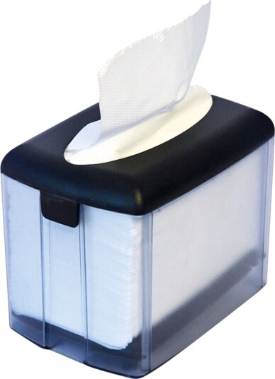 Dispenser Serviet Bulkysoft System One Bordmodel Sort,1 Stk
