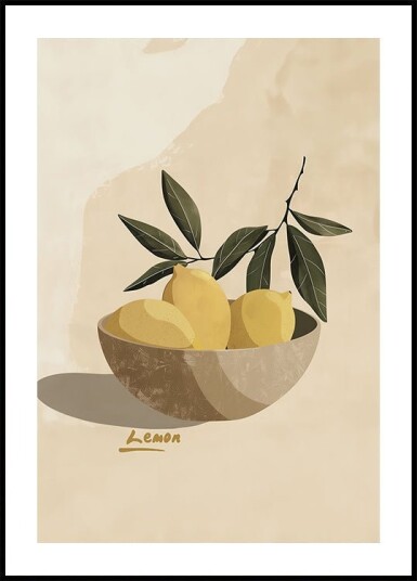 Lemon Harmony Plakat / 100x150cm