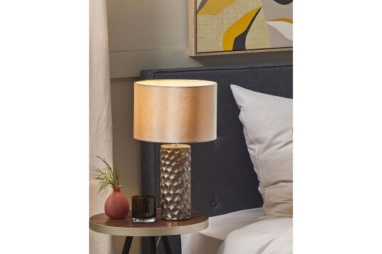Kamla Bordlampe 50 cm E27   Grå/Beige