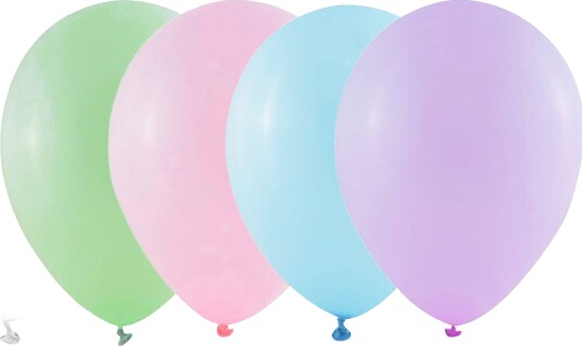 Ballongkungen Ballonger Pastell Fargerike 10-pakning 12610-10