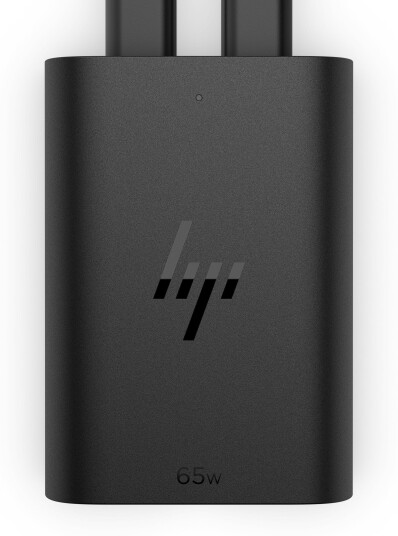 HP 65W USB-C Strømadapter med 2 USB-porter og 1 m kabel