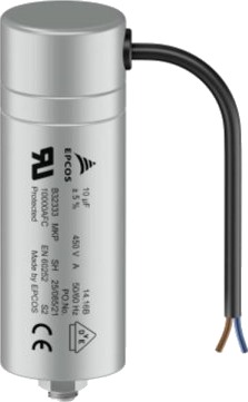Tdk B32333a6166j060n01 Motordriftkondensator 16 Μf 450 V/Ac 5 % Ø X H 30 Mm X 100 Mm