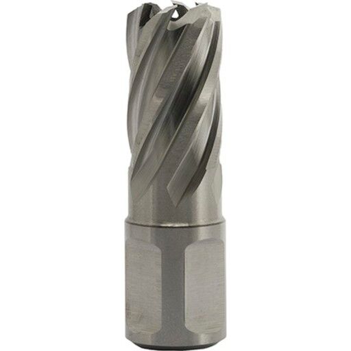 Euroboor HSS Kjernebor 19,5 mm med Weldon-feste for Boring 30 mm Euroboor HSS Kjernebor 19,5 mm med Weldon-feste for Boring 30 mm