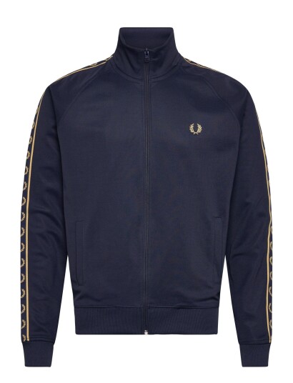 Fred Perry Contrast Tape Track Jkt   Navy   XXL