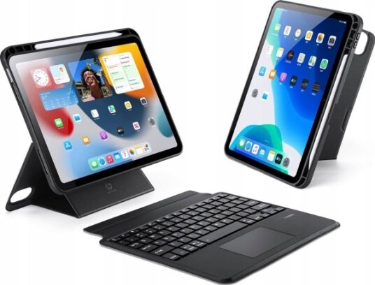 Dux Ducis Nettbrettetui Dux Ducis Dk Sammenleggbart Etui Med Trådløst Tastatur For Ipad Pro 10 2022 Sort