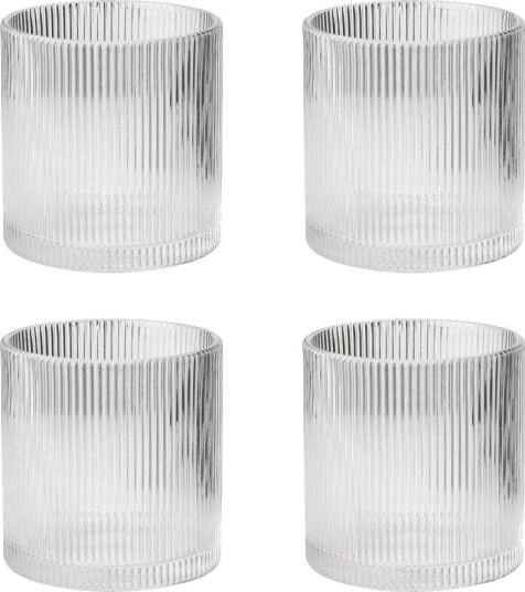 Stelton Pilastro lowballglass 35 cl 4 stk klar