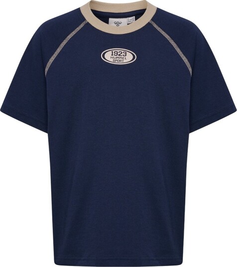 Hummel T skjorte HmlTimmi Raglan Dress Blues Hummel 1½ år (86) T skjorte Beige Brun Marineblå