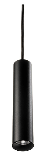 Zip Tube Micro Pendel Sort 7W 3000K Dimbar