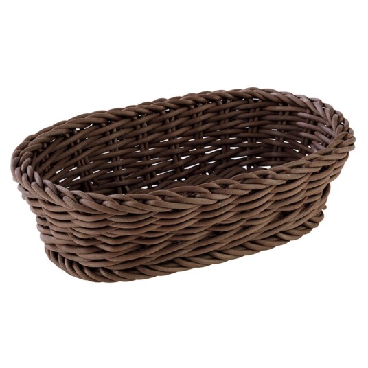 APS Kurv Profi Line oval; 19x12x6 cm (LxBxH); Mørkebrun; Oval