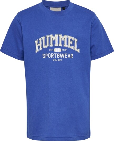 Hummel T skjorte   hmlJR REG Grafikk   Blendende Blue   Hummel   4 år (104)   T skjorte   Blå