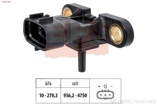 Lufttrykksensor, høydetilpasning EPS 1.993.163 Lufttrykksensor, høydetilpasning EPS 1.993.163