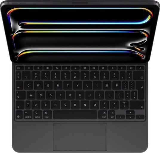 Apple Magic Keyboard - Tastatur Og Folioveske - Med Styrepute - Bakbelysning - Apple Smart Connector - Qwerty - Spansk - Svart