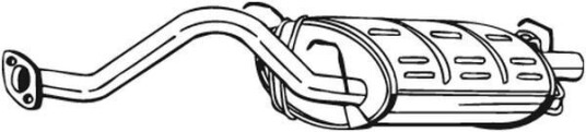 Bakre eksospotte BOSAL 163 349