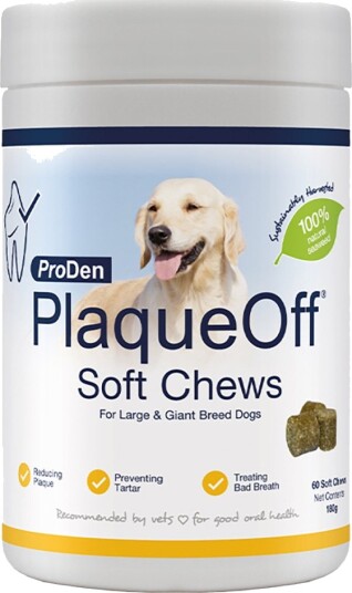 Proden Plaqueoff Soft Chews Medium & Large 60 Stykker Proden Plaqueoff Soft Chews Medium & Large 60 Stykker