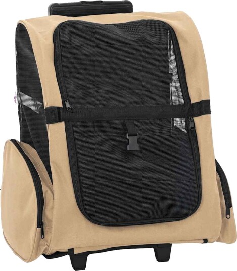 Dyrevogn 3-i-1-design sand 48x32x(57-106) cm oxfordstoff Dyrevogn 3-i-1-design sand 48x32x(57-106) cm oxfordstoff