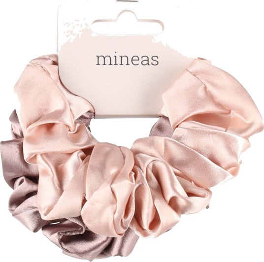 Mineas Scrunchie satin 2 pcs Dusty lilac/Rose