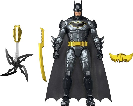 DC Comics Dc Comics Dc Crime Crusher Batman Action Figure 25 Plus Phrases & Sounds Articulation 4 Weapons Grey ONE SIZE