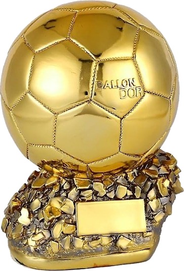 FIFA Ballon d'Or Trofé Replica Gull 15cm