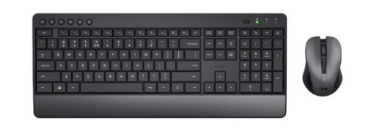 Trust TKM-450 Trådløst Tastatur og Mussett Nordisk Svart Trust TKM-450 Trådløst Tastatur og Mussett Nordisk Svart