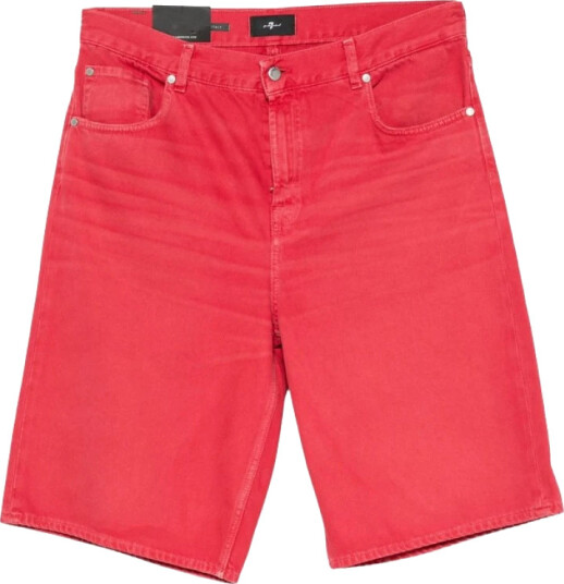 7 For All Mankind Herre Shorts Rød W31,