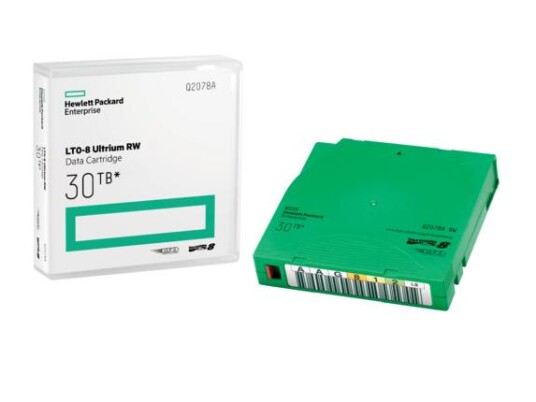 Hewlett Packard Enterprise LTO-8 30TB Data Cartridge Grønn for Storeever Hewlett Packard Enterprise LTO-8 30TB Data Cartridge Grønn for Storeever