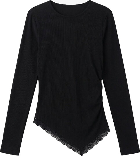Mamalicious Mlnikita Ls Jrs Lace Top BLACK S