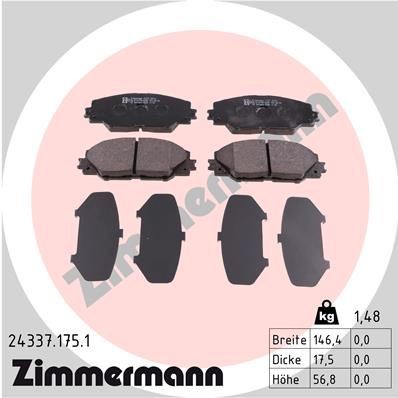 Bremseklosser ZIMMERMANN 24337.175.1