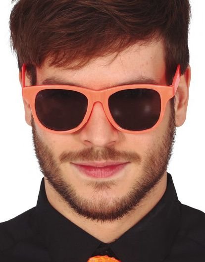 Neon Orange Kostymebriller Neon Orange Kostymebriller