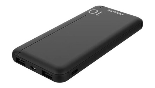Philips Powerbank 10.000Mah. Sort