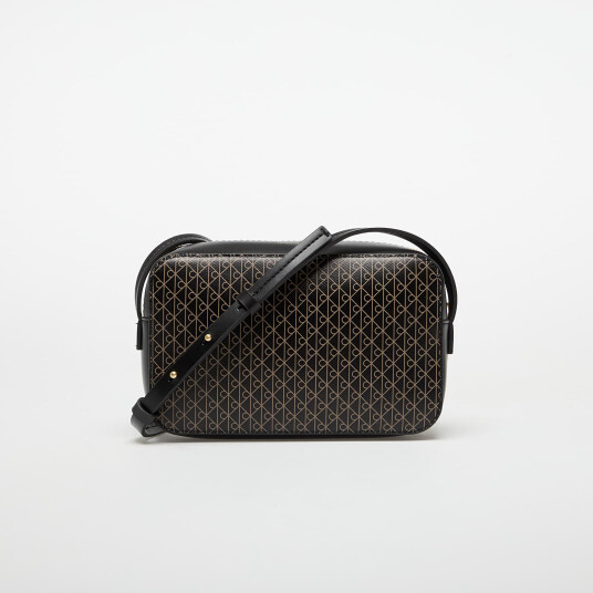 Calvin Klein Emblem Aop Elongated Camera Bag - Black - ONE SIZE
