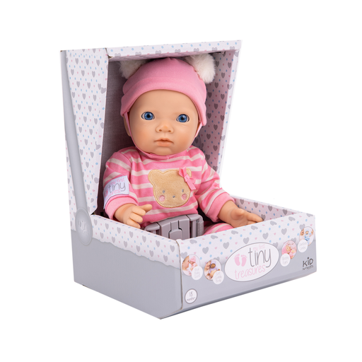 Tiny Treasures Min Første Babydukke Rosa 36 Cm Fra 18 Måneder