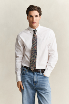 Gant Pinpoint oxfordskjorte i regular fit WHITE XS