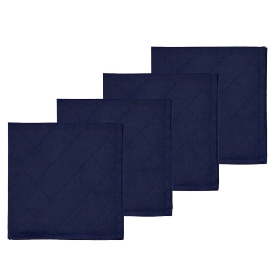 Södahl Stofservietter Tiles Damask Indigo 4 Stk. - Blue - 45X45CM Södahl Stofservietter Tiles Damask Indigo 4 Stk. - Blue - 45X45CM