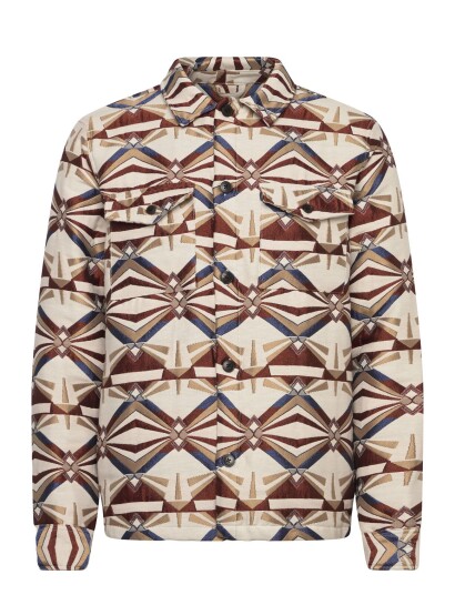 Anerkjendt Akoscar Jacquard4 Overshirt   Multi/patterned   XL