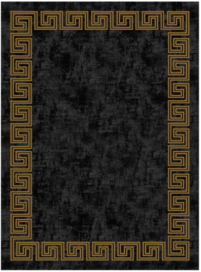Wilton teppe Myra svart/gull Størrelse: 160 x 230 cm