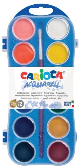 Fargeskrin vannfarger Carioca 12 farger Fargeskrin vannfarger Carioca 12 farger