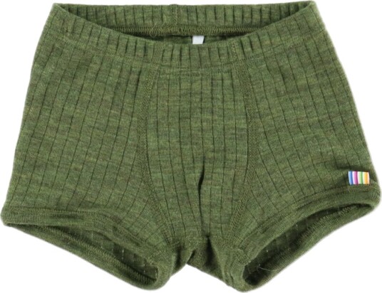Joha Boxershorts Ull Rib Mørk Oliven Joha 110 Boxershorts Grønn
