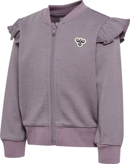 Hummel Cardigan   Ull   HmlMini Bee   Grå Ridge   Hummel   4 år (104)   Cardigan   Lilla