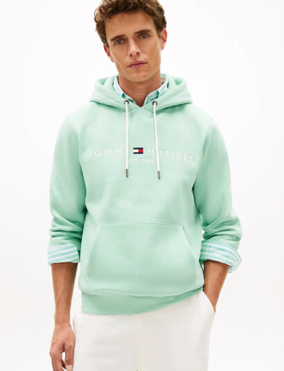 Tommy Hilfiger Tommy Logo Hoody   Green   M