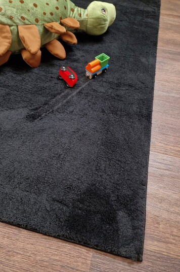 KM Home Teppe Soft Svart