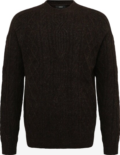 Clean Cut Copenhagen Sander Cable Knit DARK BROWN XXL