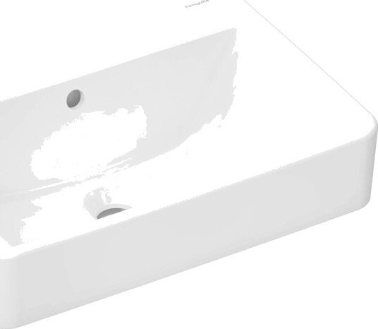 Hansgrohe Xanuia Q Vegghengt Servant 50x39 cm u/bl.hull m/ol Hvit m/SC Hansgrohe Xanuia Q Vegghengt Servant 50x39 cm u/bl.hull m/ol Hvit m/SC